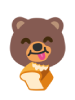 Bear Eating Bread